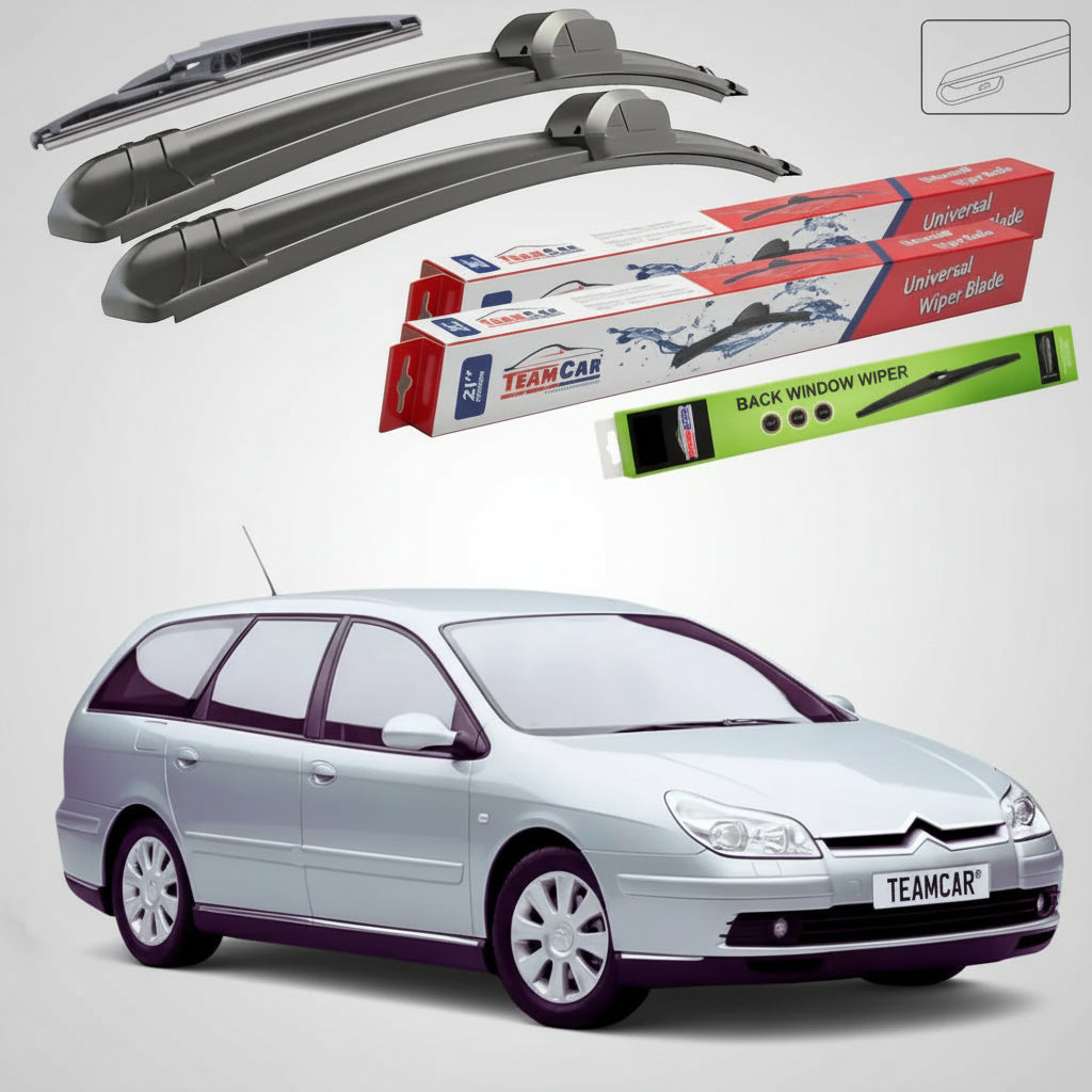 Ștergătoare Citroën C5 Break Gen 1 (DE) Estate 2003-2004 | Set Față și Spate Flat – TeamCar®