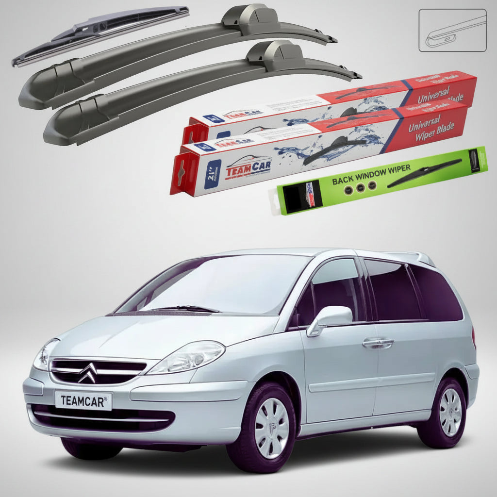 Ștergătoare Citroën C8 EA/EB Monovolum 2005-2010 | Set Față+Spate Flat – TeamCar®