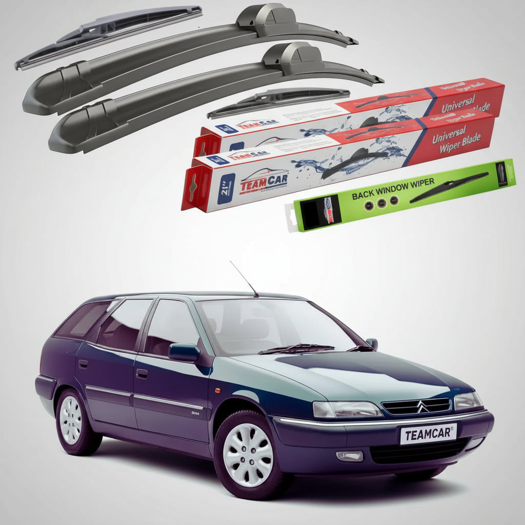 Ablaktörlők Citroën Xantia Break X2 Facelift Kombi 1999-2001 | Első és hátsó ablaktörlő lapáttal – TeamCar®