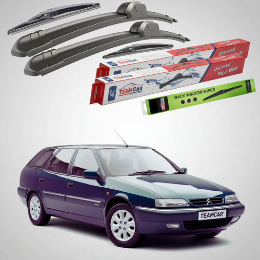 Ștergătoare Citroën Xantia Break X2 Facelift Estate 1999-2001 | Set Față și Spate Flat – TeamCar®