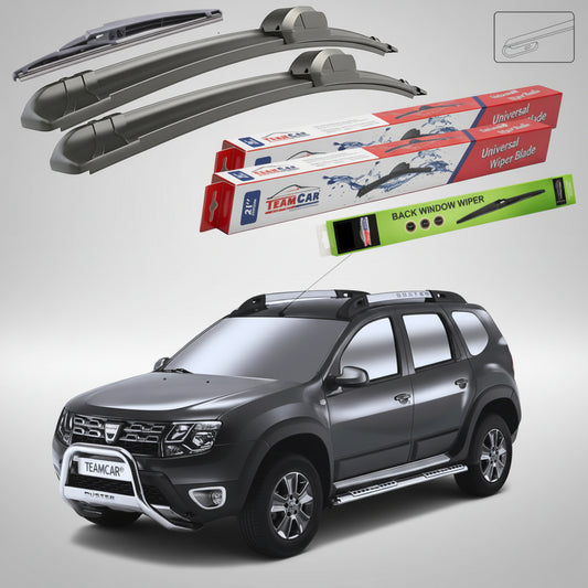 Ștergătoare Dacia Duster I (2014–2017) Flat | Set Complet – TeamCar®