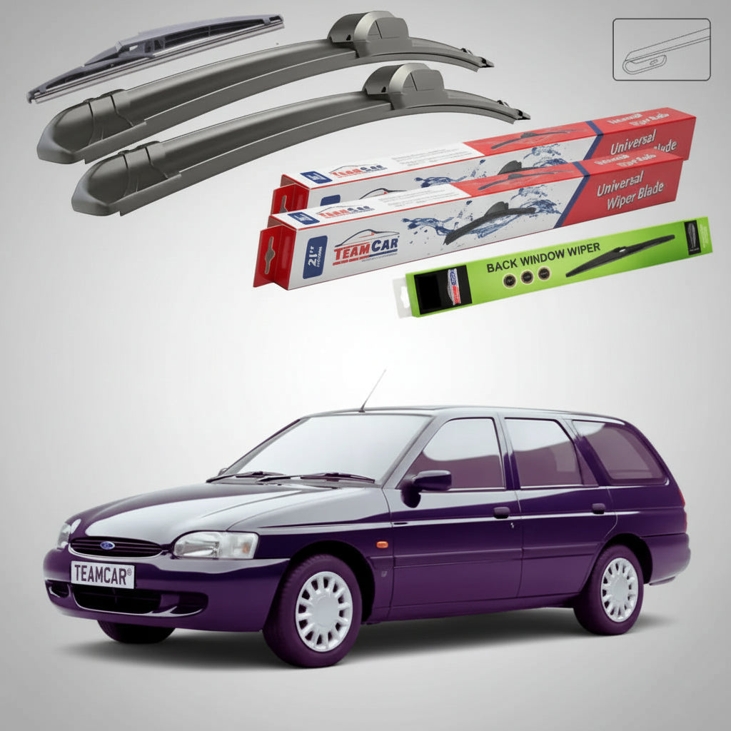Ștergătoare Ford Escort Gen VII Estate Turnier 1995-2001 | Set Față și Spate Flat – TeamCar®