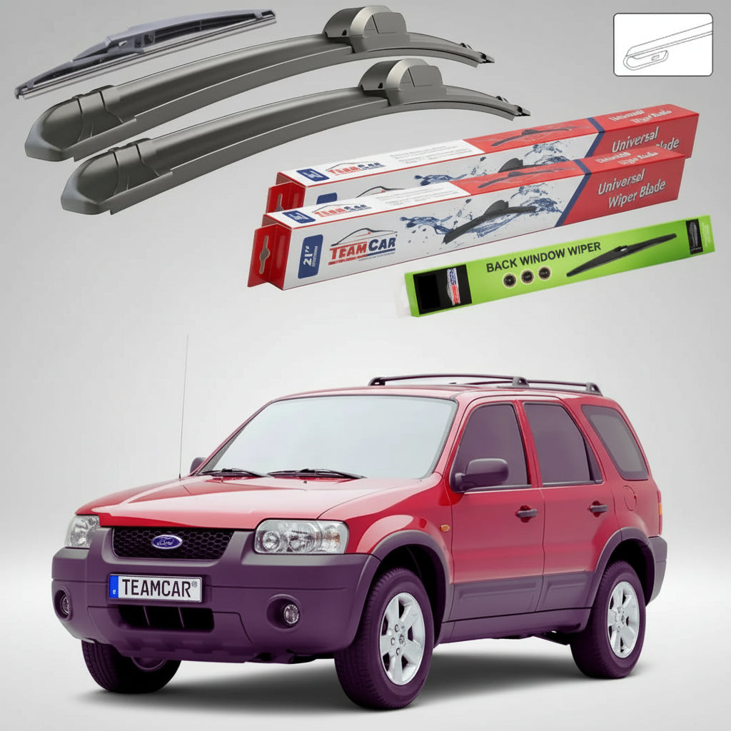 Ștergătoare Ford Maverick Gen II SUV 2000-2007 | Set Față și Spate Flat – TeamCar®