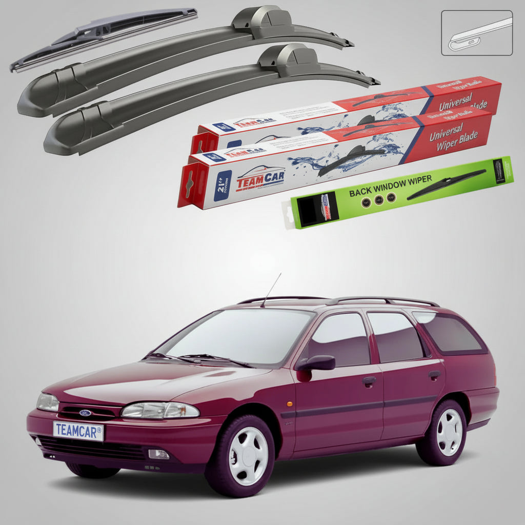 Ștergătoare Ford Mondeo Mk1 Estate 1993-1996 | Set Față și Spate Flat – TeamCar®