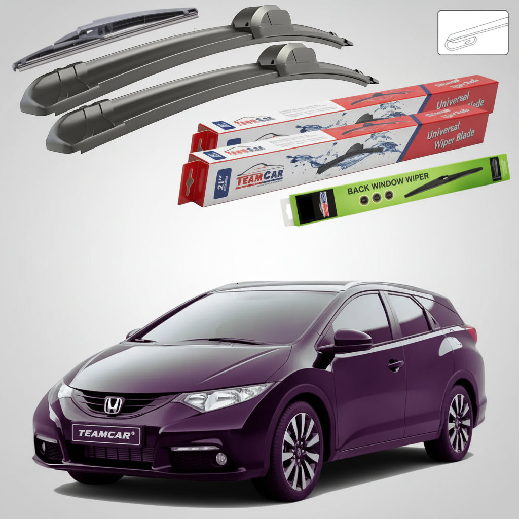 Ștergătoare Honda Civic Tourer IX MK Estate 2014-prezent | Set Față și Spate Flat – TeamCar®