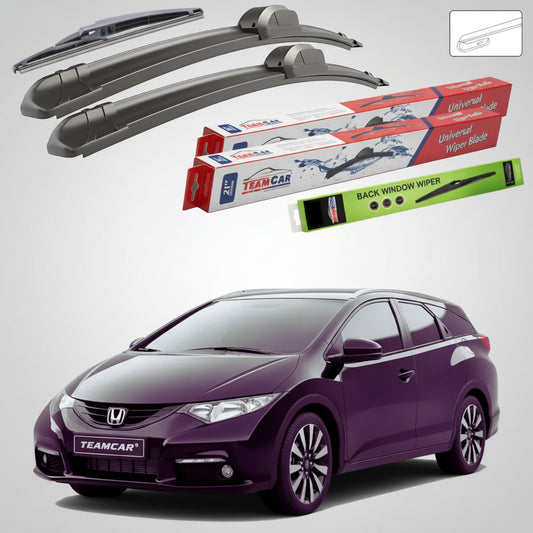 Ștergătoare Honda Civic Tourer IX MK Estate 2014-prezent | Set Față și Spate Flat – TeamCar®