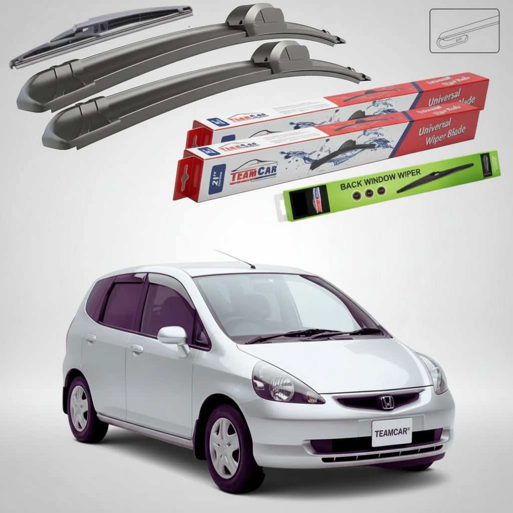 Ștergătoare Honda Fit Gen I GD1/GD3 2001-2007 | Set Față și Spate Flat – TeamCar®