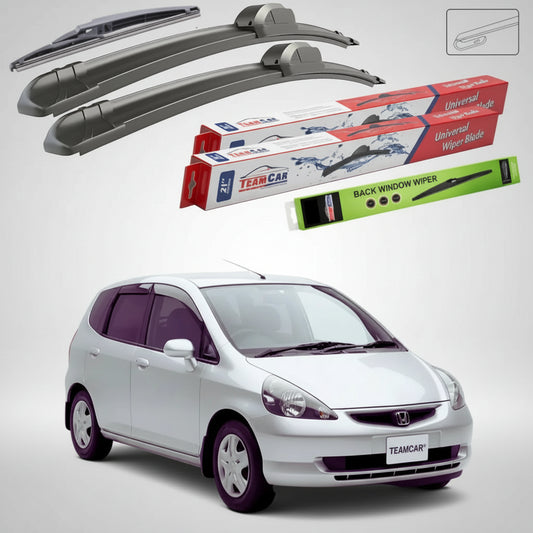 Ștergătoare Honda Fit Gen I GD1/GD3 2001-2007 | Set Față și Spate Flat – TeamCar®