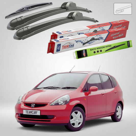 Ștergătoare Honda Jazz Gen II (GD1/GD5) Hatchback 2002-2008 | Set Față și Spate Flat – TeamCar®