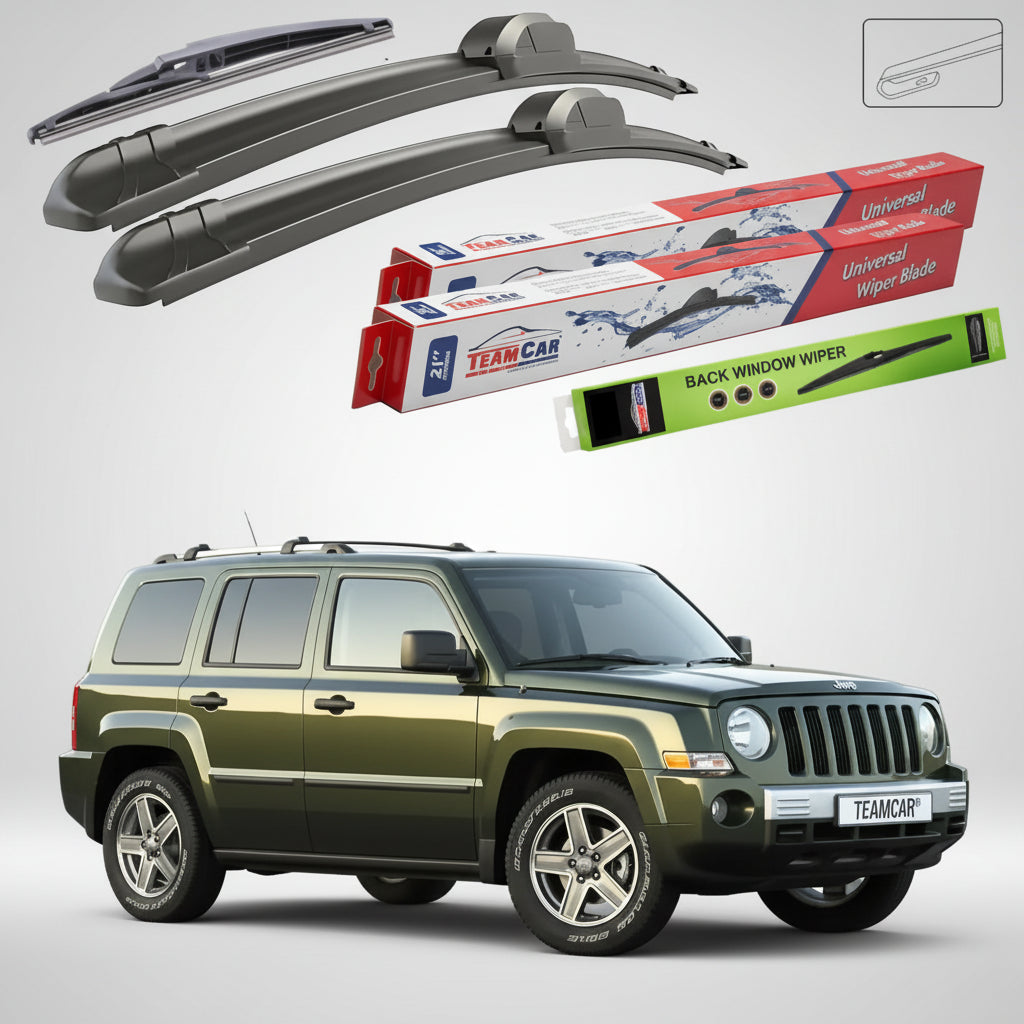 Ablaktörlők Jeep Patriot MK 2006-tól napjainkig | Első és hátsó ablaktörlő lapáttal – TeamCar®