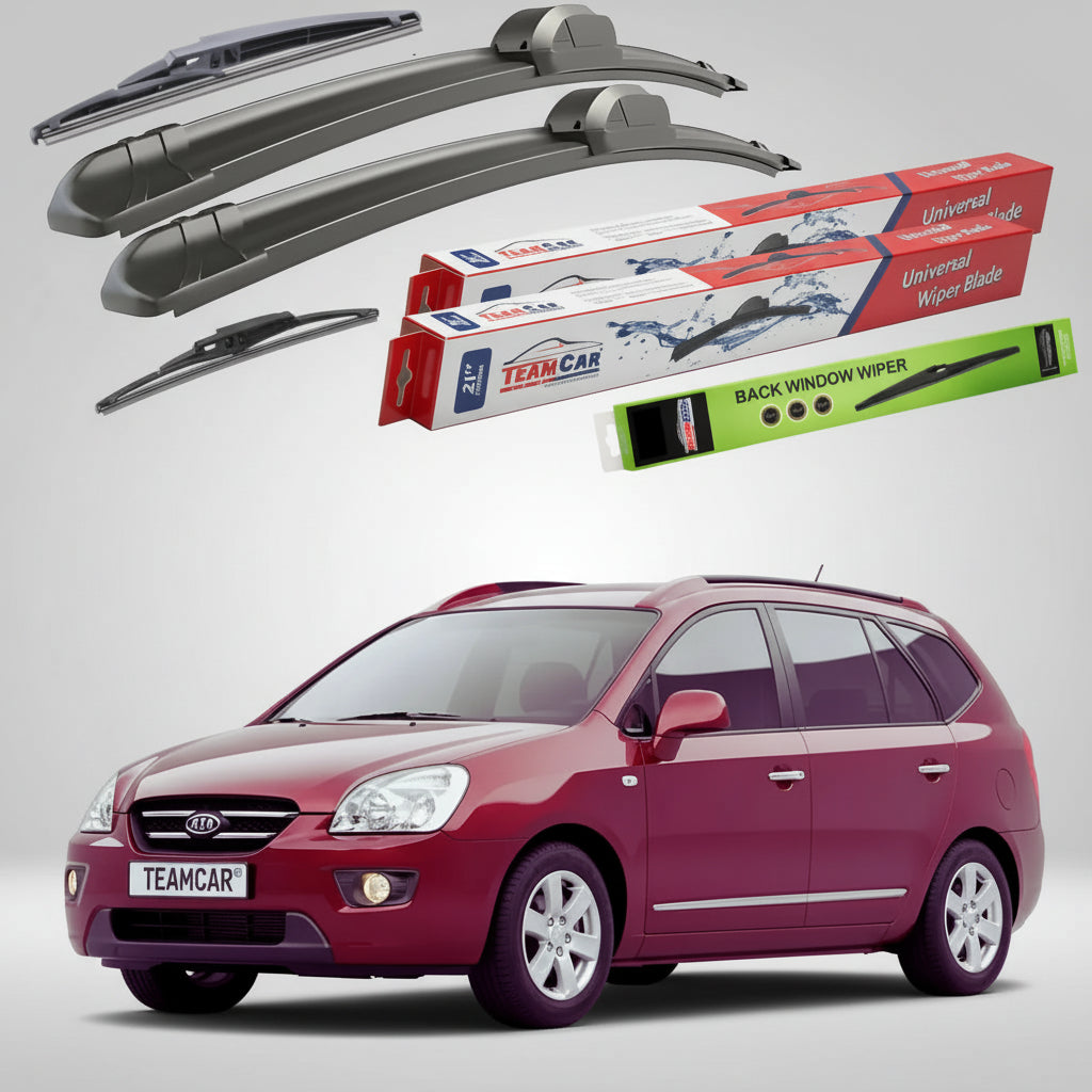 Essuie-glaces Kia Carens III UN/FG 2006-2013 | Jeu plat avant et arrière – TeamCar®