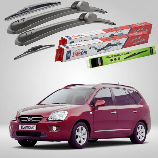 Essuie-glaces Kia Carens III UN/FG 2006-2013 | Jeu plat avant et arrière – TeamCar®