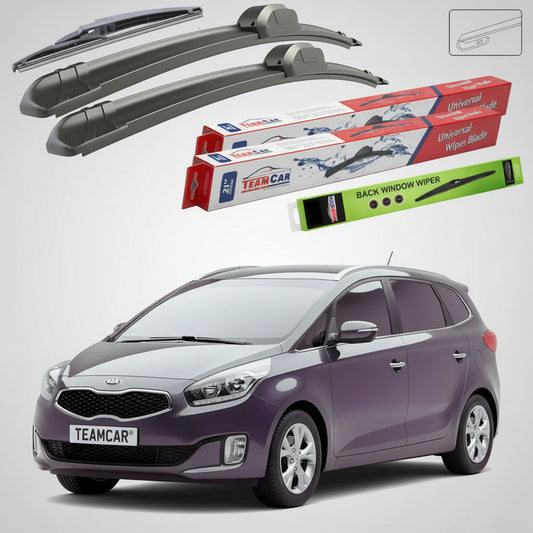 Ștergătoare Kia Carens IV RP 2013-prezent | Set Față și Spate Flat – TeamCar®