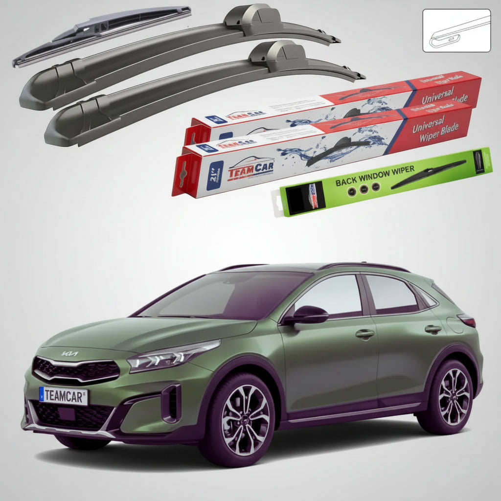 Ștergătoare Kia Ceed III CD 2018-prezent | Set Față și Spate Flat – TeamCar®