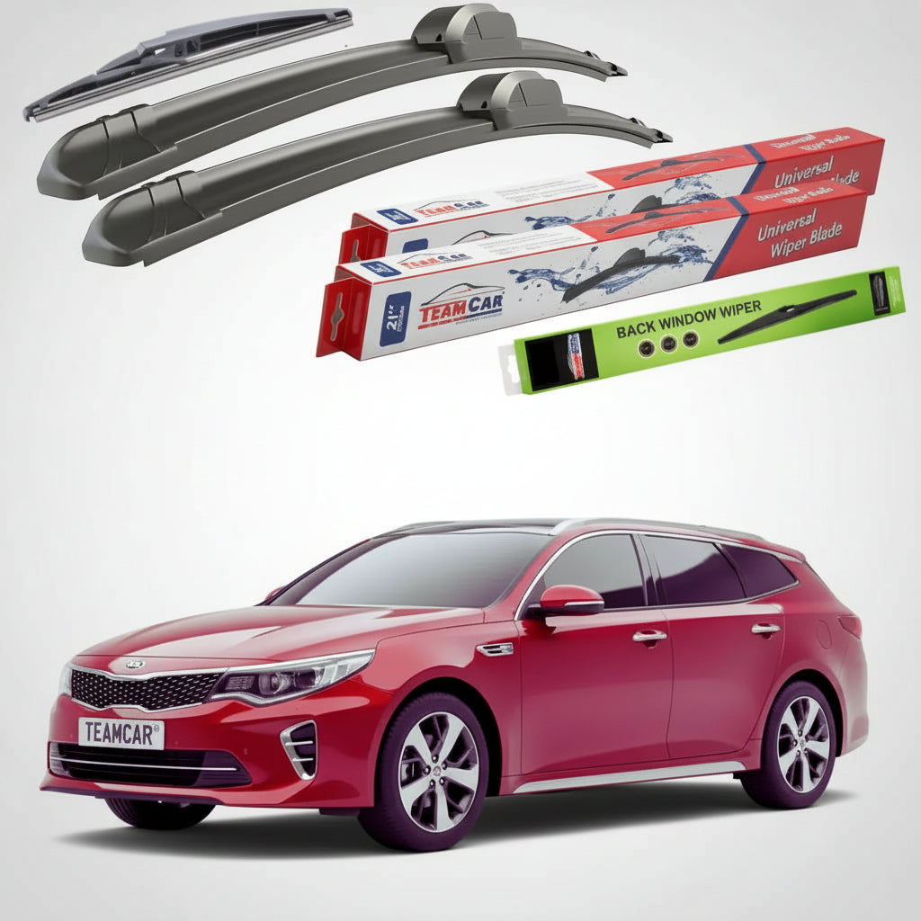 Ștergătoare Kia Optima Sportswagon IV JF Estate 2016-prezent | Set Față și Spate Flat – TeamCar®
