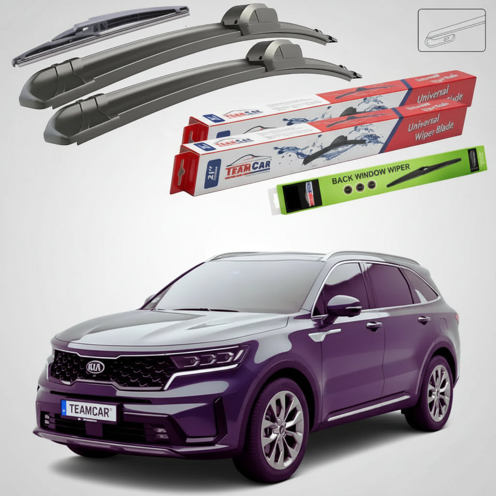 Ștergătoare Kia Sorento IV MQ4 SUV 2020-prezent | Set Față și Spate Flat – TeamCar®