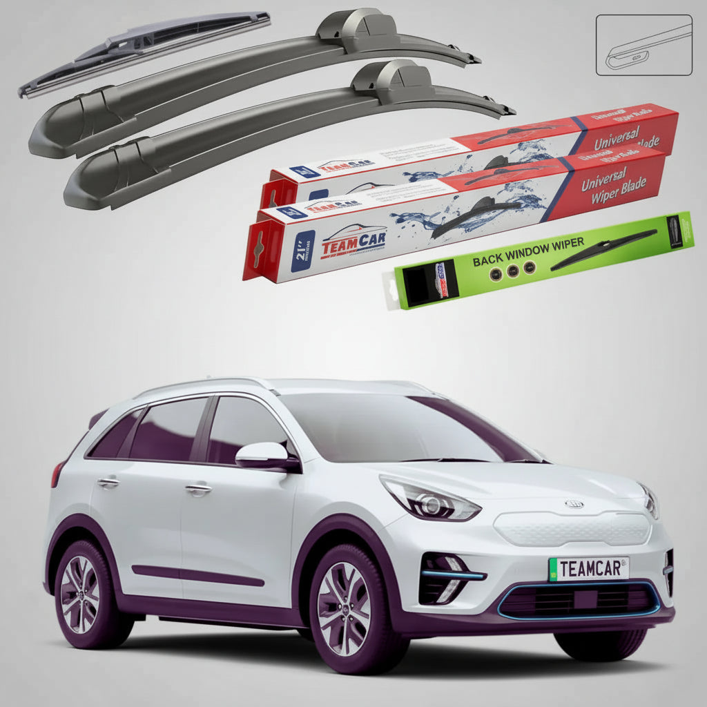Ștergătoare Kia e-Niro II SG2 SUV Electric 2022-prezent | Set Față și Spate Flat – TeamCar®
