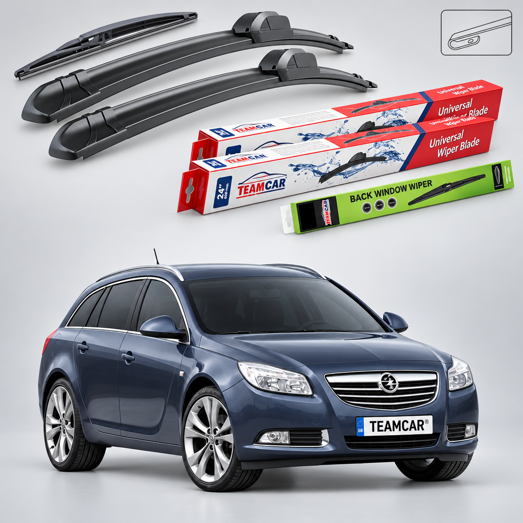 Ștergătoare Opel Insignia A Sports Tourer 2008–2017 | Set Față și Spate Flat – TeamCar®