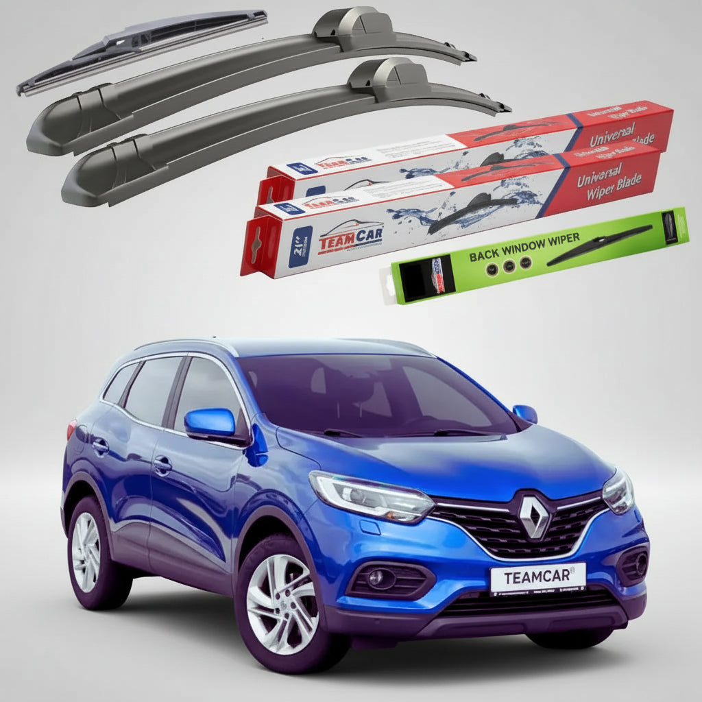 Ștergătoare Renault Kadjar I SUV 2017-2018 | Set Față și Spate Flat – TeamCar®