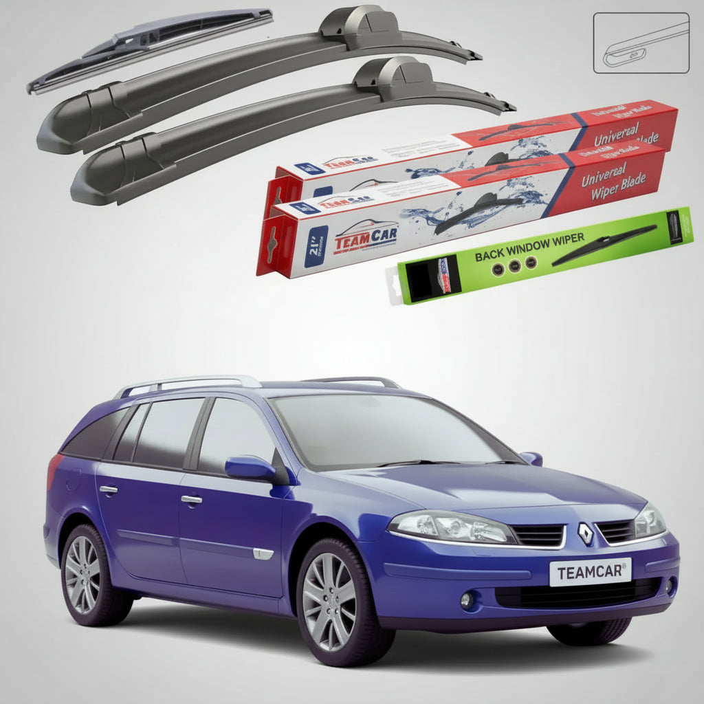 Ștergătoare Renault Laguna II Grandtour Break 2001-2007 | Set Față și Spate Flat – TeamCar®