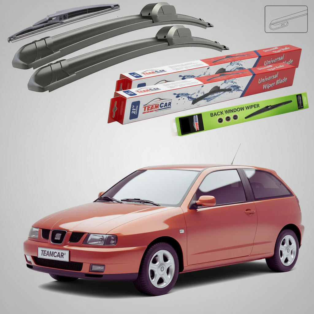 Ablaktörlők Seat Ibiza 6K1 1993-2002 | Első és hátsó ablaktörlő lapos szett – TeamCar®
