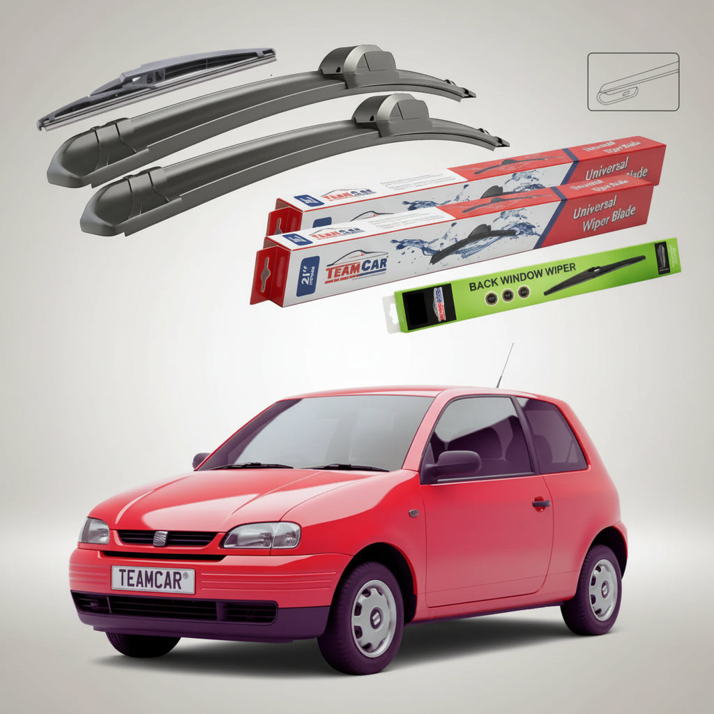 Ablaktörlők Seat Arosa 6H 1997-1999 | Első és hátsó ablaktörlő lapos szett – TeamCar®
