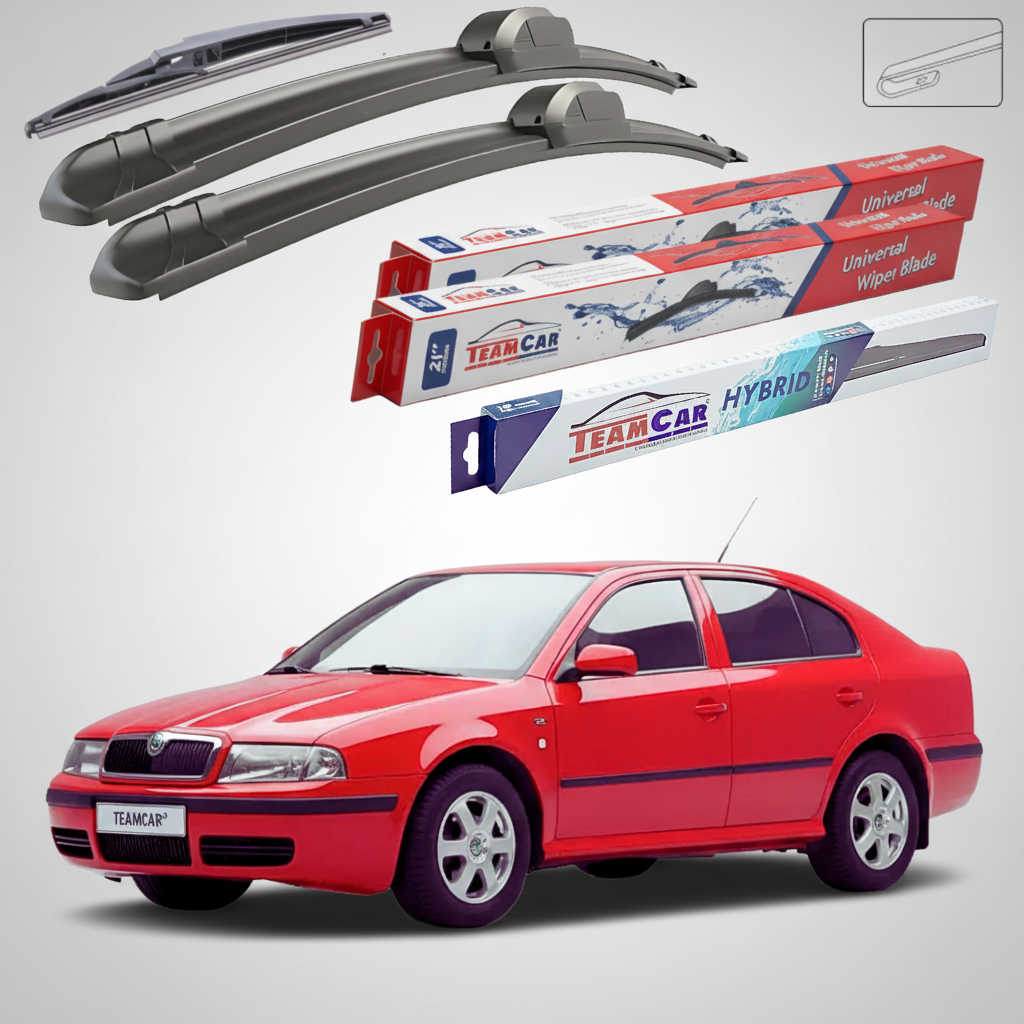 Ștergătoare Skoda Octavia I (1U2) (1996–2010) | Set Față Spate Flat – TeamCar®