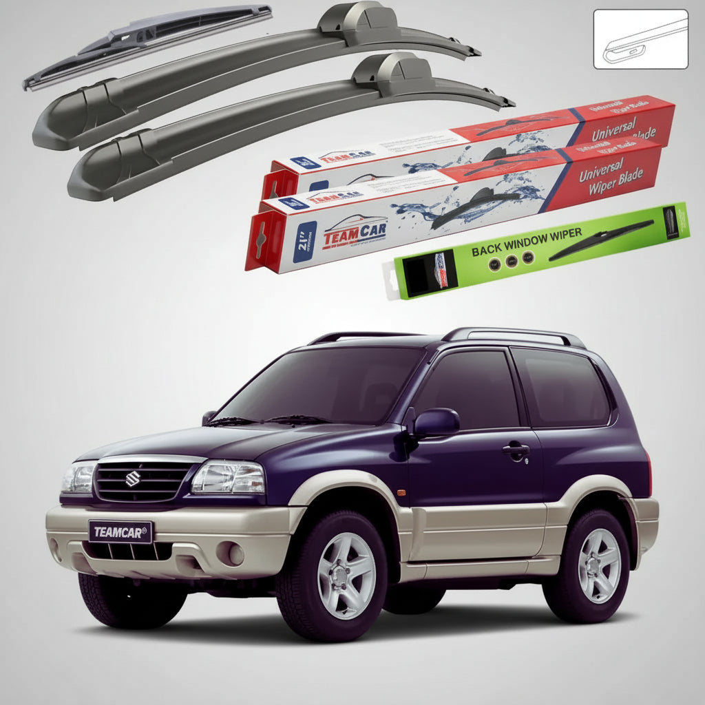 Ablaktörlők Suzuki Grand Vitara I FT 3 ajtós 1998-2005 | Első és hátsó ablaktörlő lapáttal – TeamCar®