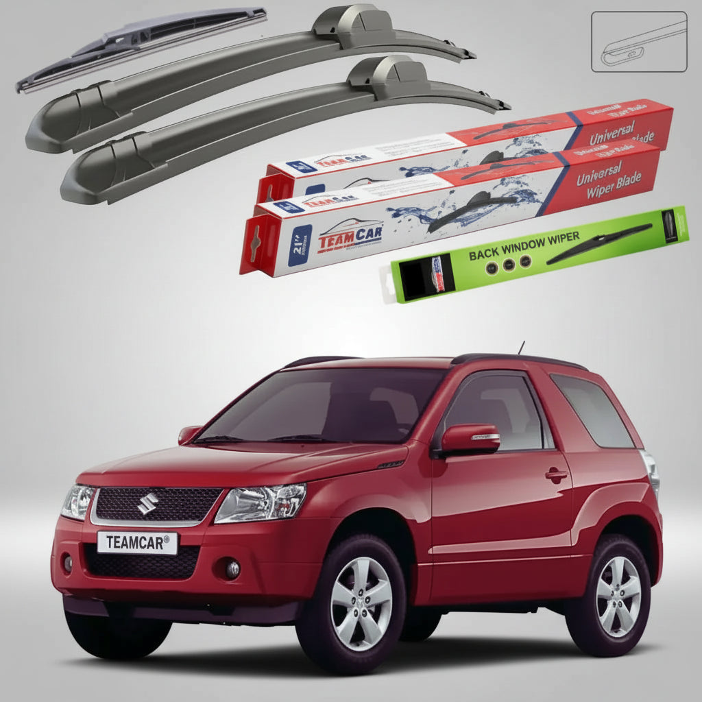 Ablaktörlők Suzuki Grand Vitara II JT 3 ajtós 2008-2012 | Első és hátsó ablaktörlő lapáttal – TeamCar®