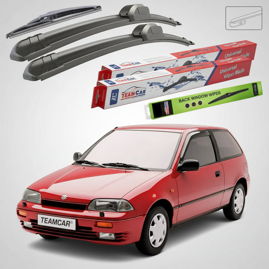 Ștergătoare Suzuki Swift MA 3 Uși 1996-2003 | Set Față și Spate Flat – TeamCar®