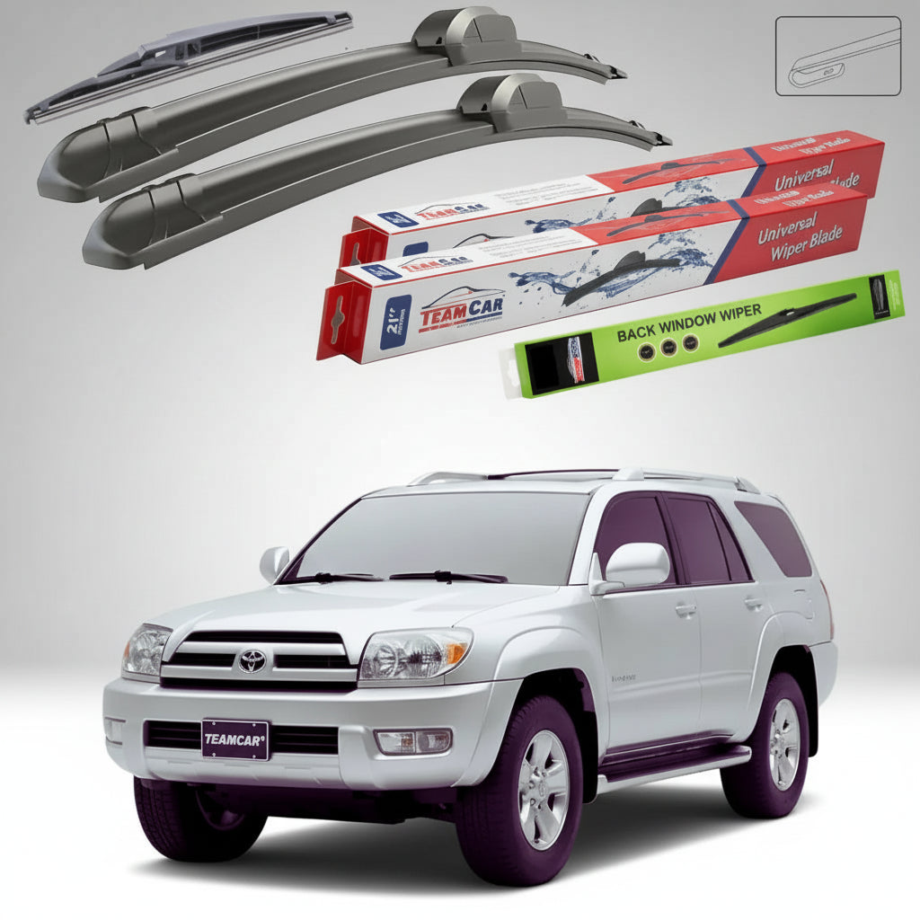 Ștergătoare Toyota 4Runner IV N21 SUV 2002-2009 | Set Față și Spate Flat – TeamCar®