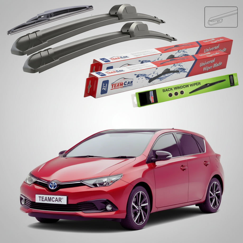 Ștergătoare Toyota Auris E18 Hatchback 2012-prezent | Set Față și Spate Flat – TeamCar®