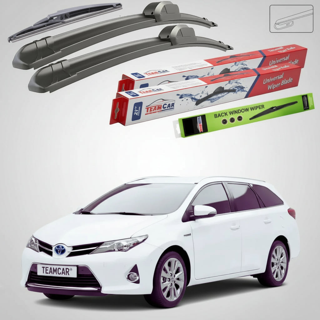 Ștergătoare Toyota Auris E18 Touring Sports Estate 2013-prezent | Set Față și Spate Flat – TeamCar®