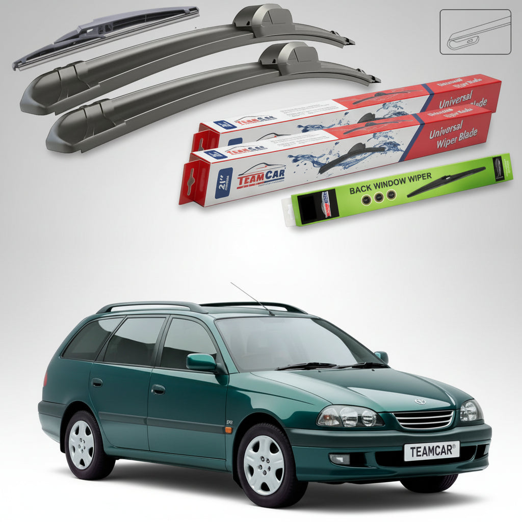 Ștergătoare Toyota Avensis T22 Estate 1997-2003 | Set Față și Spate Flat – TeamCar®