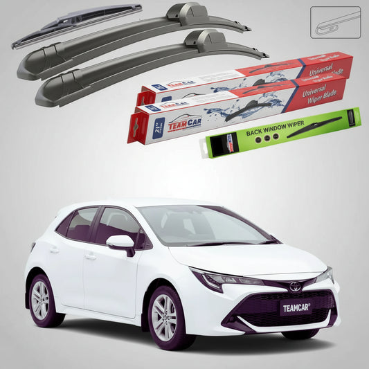 Ștergătoare Toyota Corolla E21 Hatchback 2018-prezent | Set Față și Spate Flat – TeamCar®