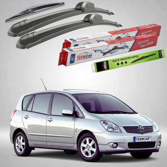 Ștergătoare Toyota Corolla Verso E12 MPV 2002-2004 | Set Față și Spate Flat – TeamCar®