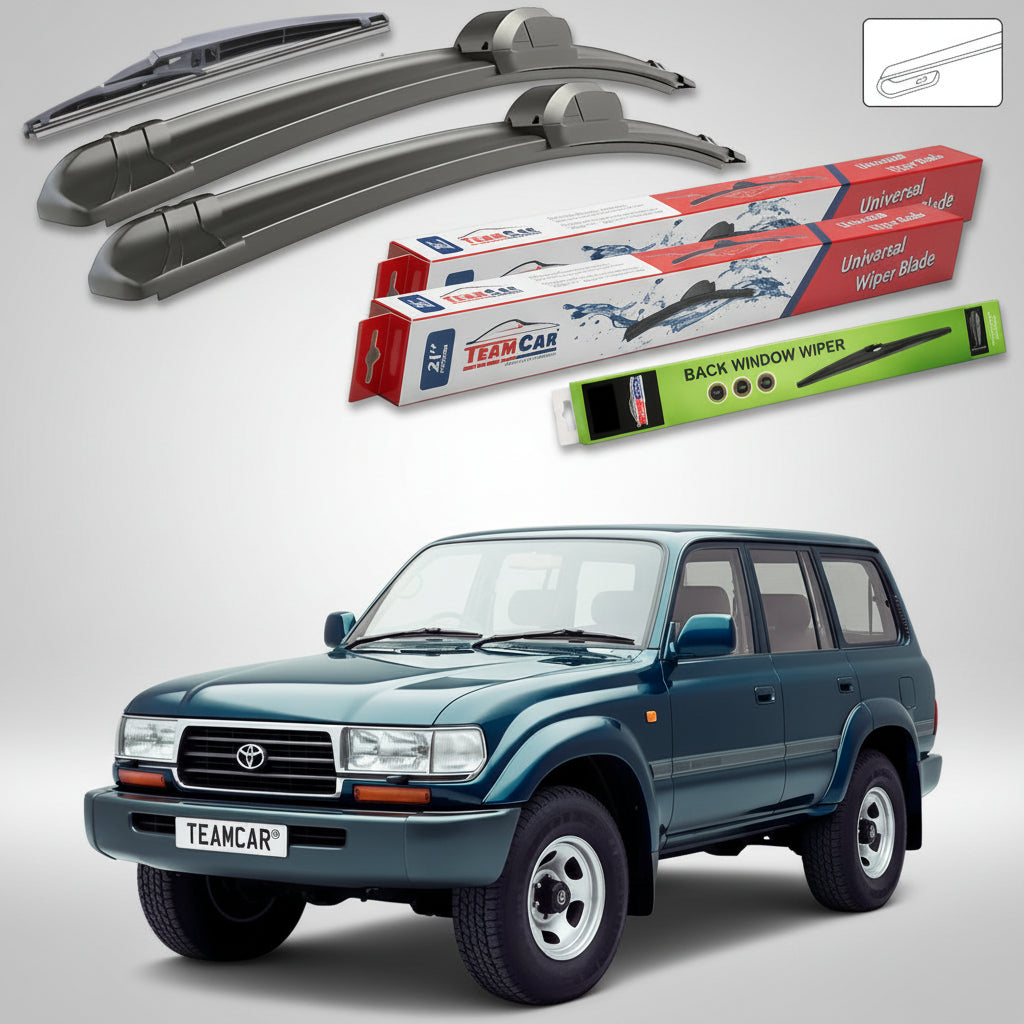 Ștergătoare Toyota Land Cruiser J8 Seria 80 1990-1998 | Set Față și Spate Flat – TeamCar®