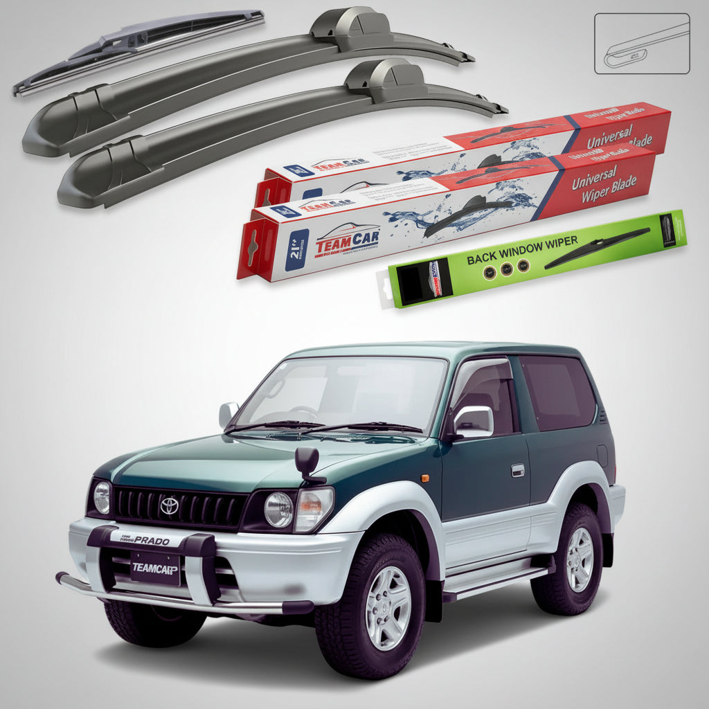 Ștergătoare Toyota Land Cruiser J9 Seria 90 1996-2006 | Set Față și Spate Flat – TeamCar®