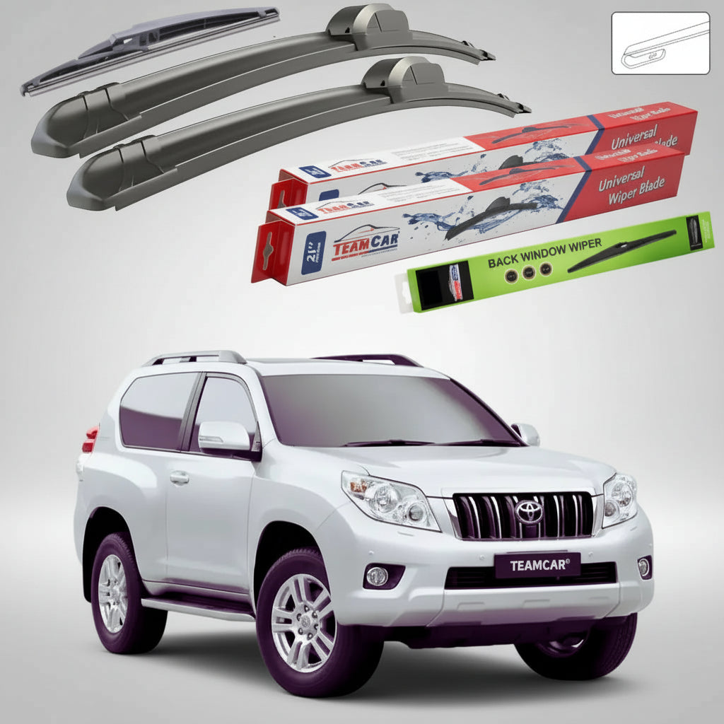 Ștergătoare Toyota Land Cruiser Prado J15 Seria 150 2009-prezent | Set Față și Spate Flat – TeamCar®