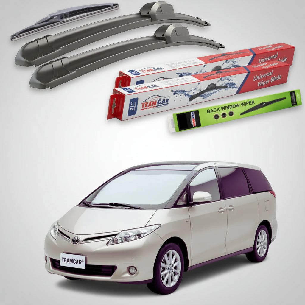 Ștergătoare Toyota Previa XR50 Estima III 2006-prezent | Set Față și Spate Flat – TeamCar®