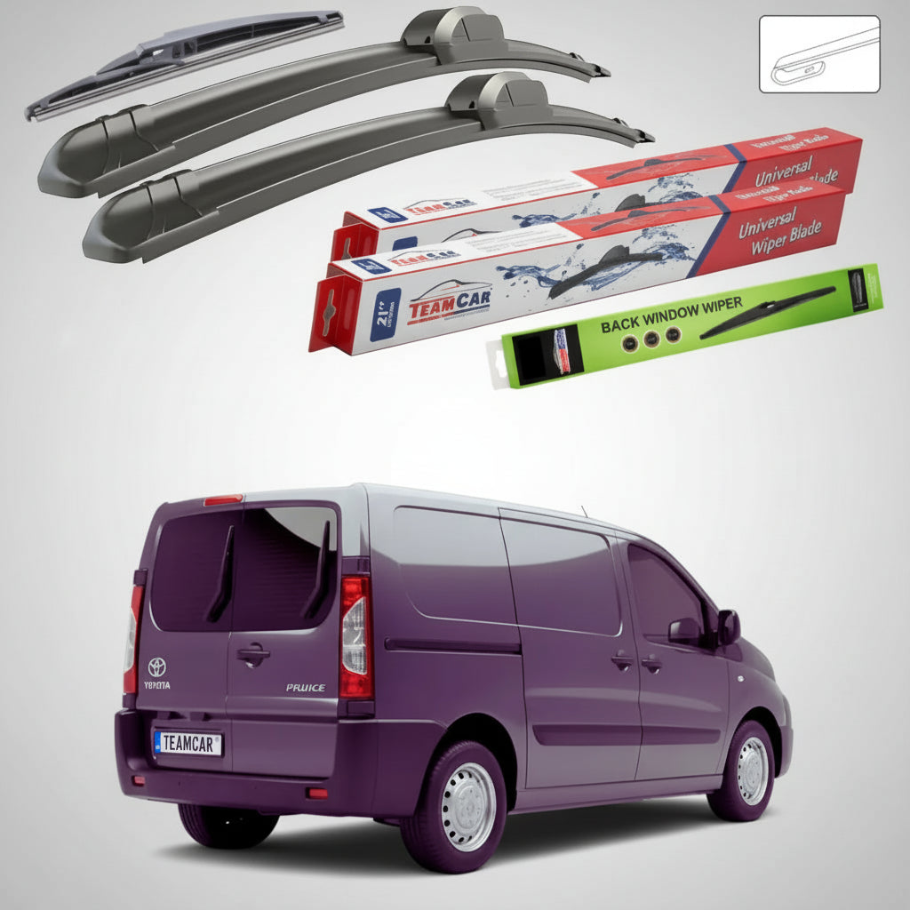 Ștergătoare Toyota Proace I Van 2-Doors 2013-2016 | Set Față și Spate Flat – TeamCar®