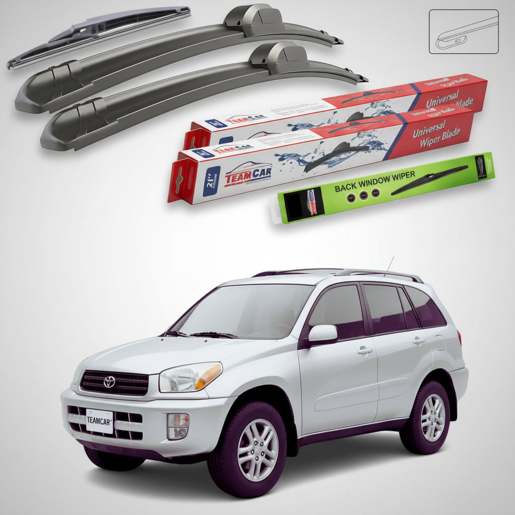 Ștergătoare Toyota RAV4 A1 XA10 1994-2000 | Set Față și Spate Flat – TeamCar®