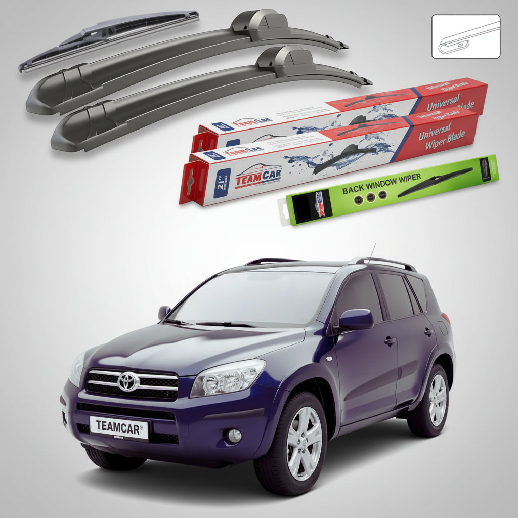 Ștergătoare Toyota RAV4 A3 XA30 2006-2012 | Set Față și Spate Flat – TeamCar®