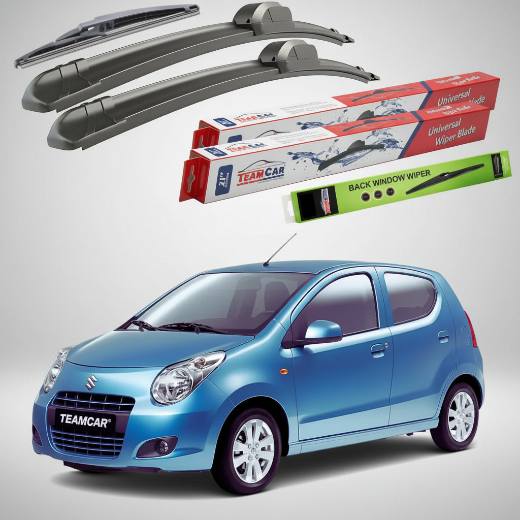 Essuie-glaces Suzuki Alto V GF 2009-2015 | Jeu plat avant et arrière – TeamCar®