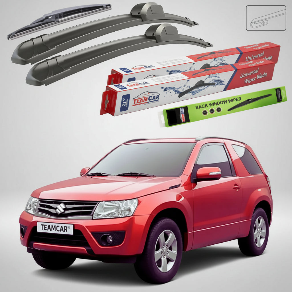 Ablaktörlők Suzuki Grand Vitara II JT 3 ajtós 2012-2015 | Első és hátsó ablaktörlő lapos szett – TeamCar®