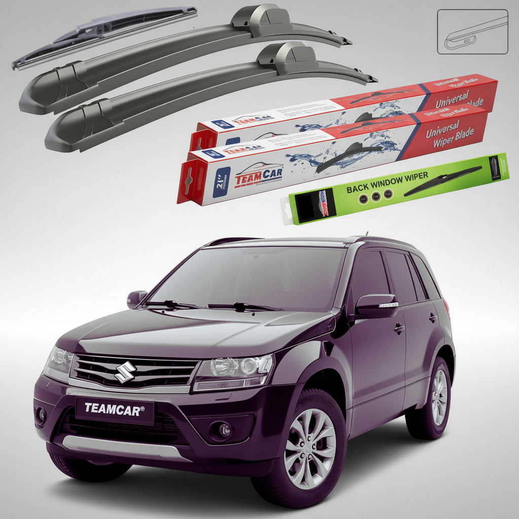 Ștergătoare Suzuki Grand Vitara II JT 5 Uși 2012-2015 | Set Față și Spate Flat