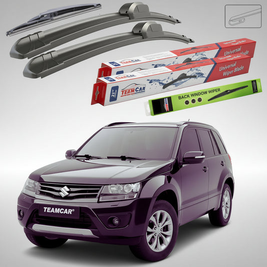 Ștergătoare Suzuki Grand Vitara II JT 5 Uși 2012-2015 | Set Față și Spate Flat