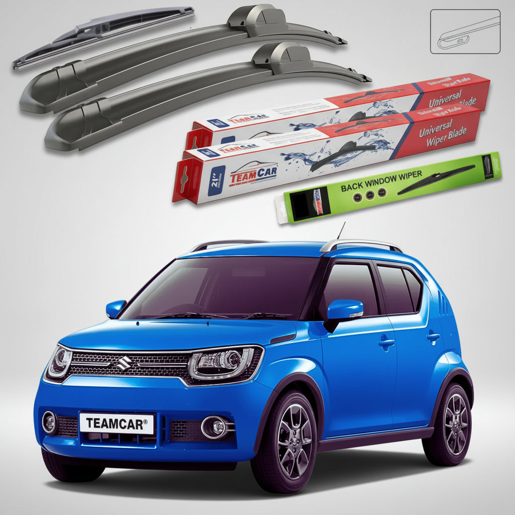 Ștergătoare Suzuki Ignis III MF Hatchback 2016+ | Set Față și Spate Flat – TeamCar®