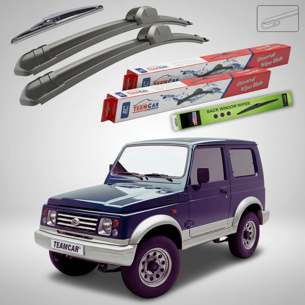 Ștergătoare Suzuki Samurai SJ 1987-2004 | Van/Hardtop | Set Față și Spate Flat – TeamCar®