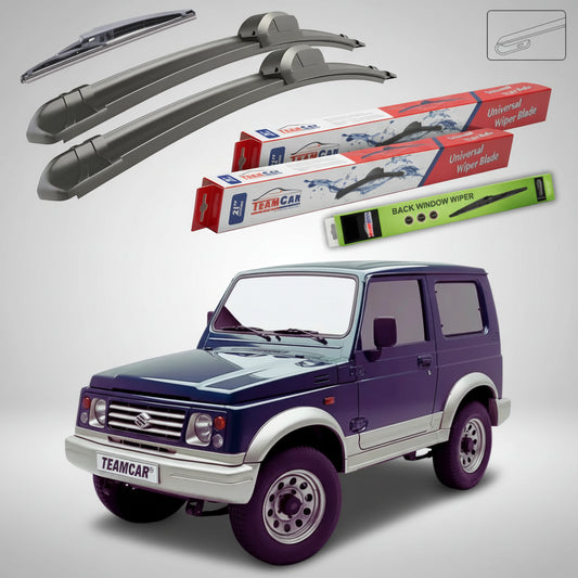 Ștergătoare Suzuki Samurai SJ 1987-2004 | Van/Hardtop | Set Față și Spate Flat – TeamCar®